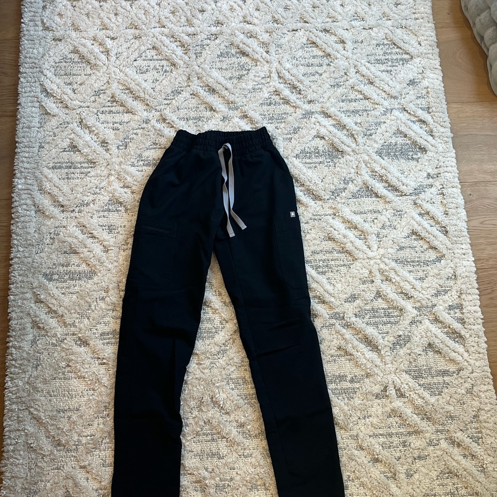 Figs Black Yola Bottoms XXS